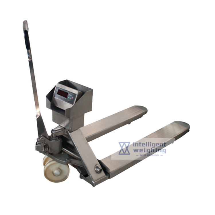 2000kg stainless steel hand pallet truck scale